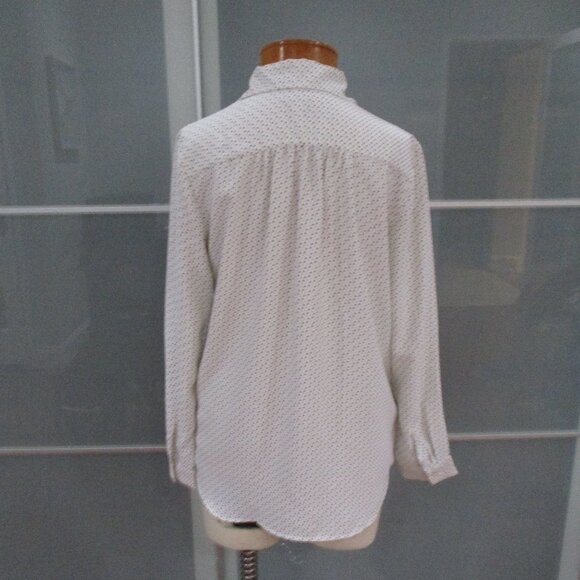 Ann Taylor Long Sleeve Popover Blouse - Picture 3 of 5